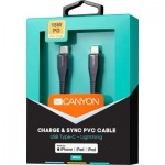 Огляд Дата кабель USB Type-C to Lightning 1.2m MFI Black Canyon (CNS-MFIC4B): характеристики, відгуки, ціни.