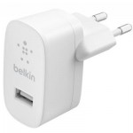 Огляд Зарядний пристрій Belkin (12W) USB-A 2.4A, white (WCA002VFWH): характеристики, відгуки, ціни.