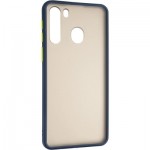 Огляд Чохол до мобільного телефона Gelius Bumper Mat Case for Samsung A215 (A21) Blue (00000079432): характеристики, відгуки, ціни.