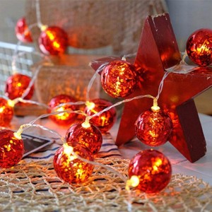 Огляд Гірлянда ColorWay Світлодіодна Christmas lights ball 6 см 10 LED 1.5 м USB Red (CW-MC-LB10U): характеристики, відгуки, ціни.