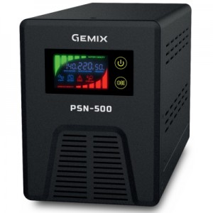 Огляд Пристрій безперебійного живлення Gemix PSN-500: характеристики, відгуки, ціни.