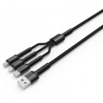 Огляд Дата кабель USB 2.0 AM to Lightning + Micro 5P + Type-C 4.0A (20W) ColorWay (CW-CBU3003-GR): характеристики, відгуки, ціни.