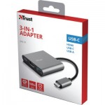 Огляд Концентратор Trust Dalyx 3-in-1 Multiport USB-C (23772): характеристики, відгуки, ціни.
