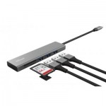 Огляд Концентратор Trust HALYX FAST 3USB+CARD READER USB-C ALUMINIUM (24191_TRUST): характеристики, відгуки, ціни.