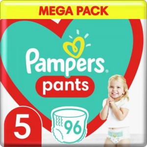 Огляд Підгузки Pampers трусики Pants Junior Розмір 5 (12-17 кг) 96 шт (8006540069509): характеристики, відгуки, ціни.