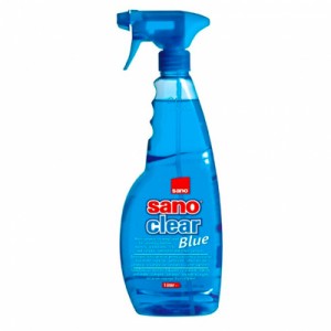 Огляд Засіб для миття скла Sano Clear Blue 1 л (7290005425646): характеристики, відгуки, ціни.