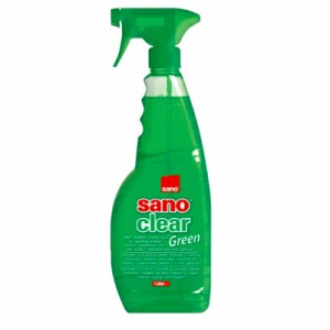 Огляд Засіб для миття скла Sano Clear Green 1 л (7290102990603): характеристики, відгуки, ціни.