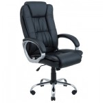 Огляд Офісне крісло Richman Калифорния хром к/з чорний (IM0000040): характеристики, відгуки, ціни.