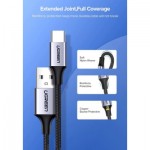 Огляд Дата кабель USB 2.0 AM to Type-C 1.5m US288 Aluminum Braid (Black) Ugreen (60127): характеристики, відгуки, ціни.