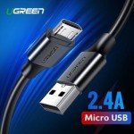 Огляд Дата кабель USB 2.0 AM to Micro 5P 1.5m US289 (Black) Ugreen (60137): характеристики, відгуки, ціни.