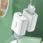 Огляд Зарядний пристрій Ugreen CD170 36W USB + Type-C Charger (White) (60468): характеристики, відгуки, ціни.