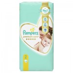 Огляд Підгузки Pampers Premium Care Розмір 2 (4-8 кг) 46 шт (8001841104799): характеристики, відгуки, ціни.