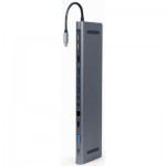 Огляд Концентратор Cablexpert USB-C 9-in-1 (Hub/HDMI/VGA/PD/card-reader/lan/audio) (A-CM-COMBO9-01): характеристики, відгуки, ціни.