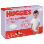 Огляд Підгузок Huggies Ultra Comfort 5 (12-22 кг) Jumbo 42 шт (5029053567884_5029053567594): характеристики, відгуки, ціни.