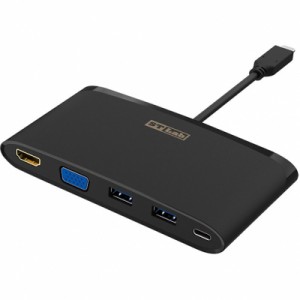 Перехідник ST-Lab USB 3.1 Type-C to HDMI 4K, VGA, 2хUSB3.0, Gigabit RJ45, USB (U-2140)