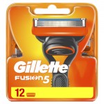 Огляд Змінні касети Gillette Fusion5 12 шт. (7702018441075): характеристики, відгуки, ціни.