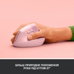 Огляд Мишка Logitech Lift Vertical Ergonomic Wireless/Bluetooth Rose (910-006478): характеристики, відгуки, ціни.