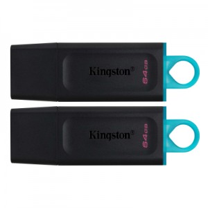 Огляд USB флеш накопичувач Kingston 2x64GB DT Exodia Black+Blue USB 3.2 (DTX/64GB-2P): характеристики, відгуки, ціни.