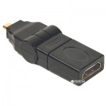 Огляд Перехідник HDMI AF to micro HDMI AM, 360 degree PowerPlant (CA910618): характеристики, відгуки, ціни.