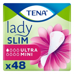Огляд Урологічні прокладки Tena Lady Slim Ultra Mini 48 шт. (7322541360577): характеристики, відгуки, ціни.