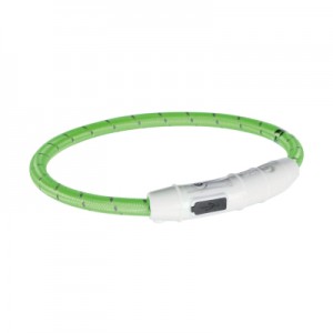 Огляд Нашийник для тварин Trixie світиться з USB M-L 45 см/7 мм зелений (4053032127012): характеристики, відгуки, ціни.