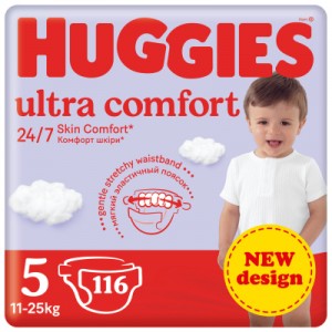 Підгузок Huggies Ultra Comfort 5 (12-22 кг) M-Pack 116 шт (5029053590530)