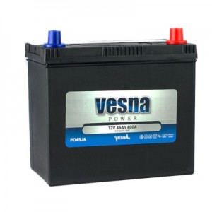 Огляд Автомобільний акумулятор Vesna 45 Ah/12V Japan Euro (415 645): характеристики, відгуки, ціни.