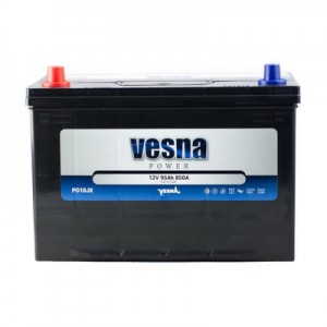 Огляд Акумулятор автомобільний Vesna 95 Ah/12V Japan (415 395): характеристики, відгуки, ціни.