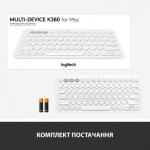 Огляд Клавіатура Logitech K380 for MAC Multi-Device Bluetooth UA Off-White (920-010407): характеристики, відгуки, ціни.