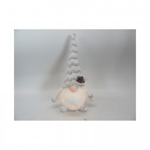 Огляд Новорічна фігурка Novogod`ko Гном білий, 35 см, LED тіло (974625): характеристики, відгуки, ціни.
