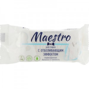 Огляд Мило для прання Maestro МТ господарське з відбілюючим ефектом 125 г (4820195500033): характеристики, відгуки, ціни.