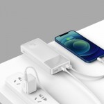 Огляд Батарея універсальна Baseus Bipow 20000mAh, 15W, USB-C/3A, 2*USB-A/3A(max.), +cable, white (PPBD050102): характеристики, відгуки, ціни.