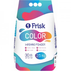 Огляд Пральний порошок Frisk Color 2.5 кг (4820197121137): характеристики, відгуки, ціни.