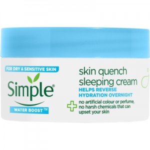Огляд Крем для обличчя Simple Skin Quench Sleeping Cream Water Boost Нічний заспокійливий 50 мл (8710908810664): характеристики, відгуки, ціни.
