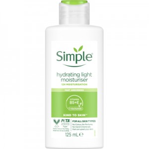 Огляд Крем для обличчя Simple Hydrating Light Moisturiser Kind to Skin Легкий зволожуючий 125 мл (5011451103931): характеристики, відгуки, ціни.