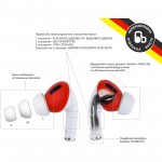 Огляд Навушники BeatBox PODS PRO 1 Wireless Charging White-Red (bbppro1wcwr): характеристики, відгуки, ціни.