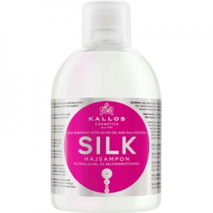 Огляд Шампунь Kallos Cosmetics Silk з оливковою олією і протеїнами шовку 1000 мл (5998889508449): характеристики, відгуки, ціни.