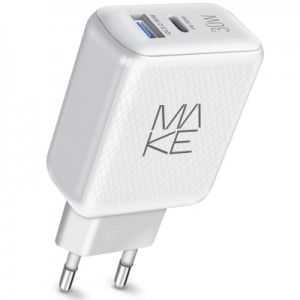 Огляд Зарядний пристрій MAKE 30W PD+QC White (MCW-326PWH): характеристики, відгуки, ціни.