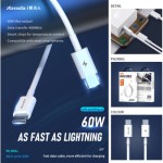 Огляд Дата кабель USB-C to USB-C 1.0m PD-B83a 60W Proda (PD-B83a-WHT): характеристики, відгуки, ціни.