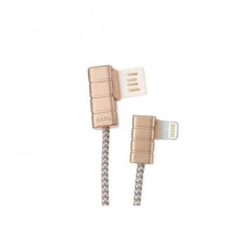 Дата кабель USB 2.0 AM to Lightning 1.0m Gallop Rose-Gold 2.4A iKAKU (YT-iK/GA-LRG)