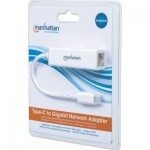 Огляд Перехідник USB-C to Ethernet RJ45 1000 Mb Manhattan Intracom (507585): характеристики, відгуки, ціни.