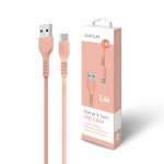 Огляд Дата кабель USB 2.0 AM to Type-C 1.2m AL-CBCOLOR-T1BK Peach ACCLAB (1283126518263): характеристики, відгуки, ціни.