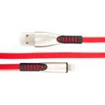 Огляд Дата кабель USB 2.0 AM to Lightning 0.25m red Dengos (PLS-L-SHRT-PLSK-RED): характеристики, відгуки, ціни.