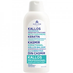 Кондиціонер для волосся Kallos Cosmetics Cashmere Keratin для професійного відновлення 1000 мл (5998889508395)