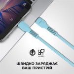 Огляд Дата кабель USB-C to USB-C 1.0m AR88 3A blue Armorstandart (ARM65292): характеристики, відгуки, ціни.