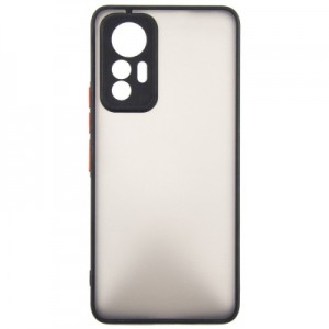 Чохол до мобільного телефона Dengos Matte Xiaomi 12 Lite (black) (DG-TPU-MATT-127)