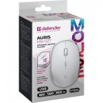 Огляд Мишка Defender Auris MB-027 Silent Wireless White (52028): характеристики, відгуки, ціни.