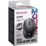 Огляд Мишка Defender Auris MB-027 Silent Wireless Black (52027): характеристики, відгуки, ціни.