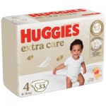 Огляд Підгузки Huggies Extra Care Size 4 (8-16 кг) 33 шт (5029053583143): характеристики, відгуки, ціни.