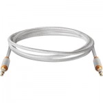 Огляд Кабель мультимедійний AUX Audio 3.5mm M/M 1.2m JACK01-03 white Defender (87513): характеристики, відгуки, ціни.